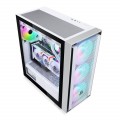 Vỏ Case Segotep Gank 360 White (Mid Tower, E-ATX, Chưa bao gồm Fan, Max 11 Fan)