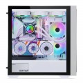 Vỏ Case Segotep Gank 360 White (Mid Tower, E-ATX, Chưa bao gồm Fan, Max 11 Fan)