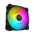 Combo 3 Fan Case Asus TUF Gaming TF120 ARGB Black (Bộ 3 Fan 12cm kèm HUB điều khiển)