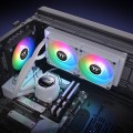 Tản nhiệt nước CPU AIO Thermaltake TH240 V2 Ultra ARGB Sync Snow (LGA1851/1700/1200/115x/20xx, AM5/AM4/AM3/AM2/FM2/FM1, LCD)
