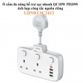 Ổ cắm điện LDNIO SC2413 (2x3 chấu+3xUSB-A+1xUSB-C/2500W/3T)