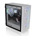 Vỏ Case Thermaltake H570 TG ARGB Snow (Mid Tower, E-ATX, Sẵn 3 Fan ARGB, Max 7 Fan, Kính cường lực có bản lề)