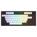 Bàn phím cơ DareU EK75 White Black - DareU FireFly Switch (USB-C, 80 phím, Núm xoay, Keycap ABS, Rainbow LED)
