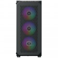 Vỏ case Xigmatek SKY 3F Black - EN42157 (ATX, 1 mặt cường lực, Sẵn 3 fan RGB, Max 8 fan)