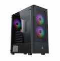 Vỏ case Xigmatek HERO II Air 3F Black - EN41655 (ATX, 1 mặt cường lực, Sẵn 3 fan RGB, Max 6 fan)