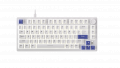 Bàn phím cơ DareU EK75 Full White - DareU FireFly Switch (USB-C, 80 phím, Núm xoay, Keycap ABS, White LED, Kèm Keycap extra)