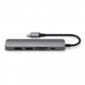 Đầu Chuyển USB-C 6 IN 1 SATECHI ST-SCMA2M (1xHDMI 4K-60Hz, 1xUSB-C, 2xUSB-A, 2xSD)