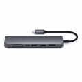 Đầu Chuyển USB-C 7 IN 1 SATECHI ST-UCSMA3M (1xHDMI 4K-60Hz, 1xUSB-C, 2xUSB-A, 1xLAN, 2xSD)