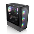 Vỏ Case Thermaltake View 200 TG ARGB Black (Mid Tower, ATX, Sẵn 3 Fan ARGB, Max 6 Fan)