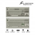 Bàn phím cơ không dây FL-Esports OG87 Classic White Kailh Ice Silver Switch (3 mode, Hotswap, Gasket mount, Led RGB)