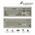 Bàn phím cơ không dây FL-Esports OG104 Classic White Kailh Coolmint V2 Switch (3 mode, Hotswap, Gasket mount, Led RGB)