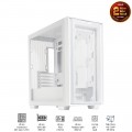 Vỏ Case Asus A21 White (Mid Tower, m-ATX, 1 mặt kính cường lực, Chưa bao gồm Fan, Max 7 Fan)