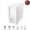 Vỏ Case Asus A21 White (Mid Tower, m-ATX, 1 mặt kính cường lực, Chưa bao gồm Fan, Max 7 Fan)