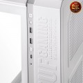 Vỏ Case Asus TUF Gaming GT502 White (Mid Tower, ATX, 2 mặt cường lực, USB-C, Có quai xách, Chưa bao gồm Fan, Max 13 Fan)