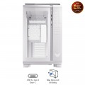 Vỏ Case Asus TUF Gaming GT502 White (Mid Tower, ATX, 2 mặt cường lực, USB-C, Có quai xách, Chưa bao gồm Fan, Max 13 Fan)