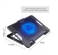 ĐẾ TẢN NHIỆT LAPTOP COOLER S100 BLACK (1 Fan, LED xanh, nâng hạ, max 16inchs))