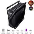 Vỏ Case Asus ROG Strix Hyperion GR701 Black (Mid Tower, E-ATX, 2 mặt cường lực có bản lề, USB-C 60W, Sẵn 3 Fan, Max 7 Fan)