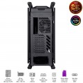 Vỏ Case Asus ROG Strix Hyperion GR701 Black (Mid Tower, E-ATX, 2 mặt cường lực có bản lề, USB-C 60W, Sẵn 3 Fan, Max 7 Fan)