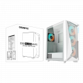 Vỏ case GIGABYTE C301 GLASS WHITE (C301GW) (Mid Tower, E-ATX, USB-C, Sẵn 4 Fan ARGB, Max 7 Fan)