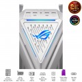 Vỏ Case Asus ROG Strix Hyperion GR701 White (Mid Tower, E-ATX, 2 mặt cường lực có bản lề, USB-C 60W, Sẵn 3 Fan, Max 7 Fan)