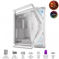 Vỏ Case Asus ROG Strix Hyperion GR701 White (Mid Tower, E-ATX, 2 mặt cường lực có bản lề, USB-C 60W, Sẵn 3 Fan, Max 7 Fan)