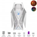 Vỏ Case Asus ROG Strix Hyperion GR701 White (Mid Tower, E-ATX, 2 mặt cường lực có bản lề, USB-C 60W, Sẵn 3 Fan, Max 7 Fan)