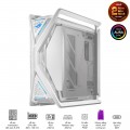 Vỏ Case Asus ROG Strix Hyperion GR701 White (Mid Tower, E-ATX, 2 mặt cường lực có bản lề, USB-C 60W, Sẵn 3 Fan, Max 7 Fan)