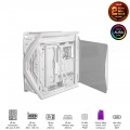 Vỏ Case Asus ROG Strix Hyperion GR701 White (Mid Tower, E-ATX, 2 mặt cường lực có bản lề, USB-C 60W, Sẵn 3 Fan, Max 7 Fan)