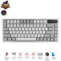 Bàn phím cơ không dây Asus ROG Azoth White NX Red Switch (75 phím, USB-C, Bluetooth, RF 2.4GHz, Hotswap, Màn OLED)