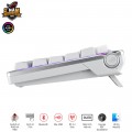 Bàn phím cơ không dây Asus ROG Azoth White NX Red Switch (75 phím, USB-C, Bluetooth, RF 2.4GHz, Hotswap, Màn OLED)