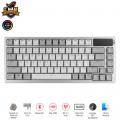 Bàn phím cơ không dây Asus ROG Azoth White NX Snow Switch (75 phím, USB-C, Bluetooth, RF 2.4GHz, Hotswap, Màn OLED)