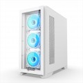 Vỏ case Jetek Squid Game Z6 White (E-ATX, Kính cường lực có bản lề, Sẵn 4 fan RGB, Max 7 fan)