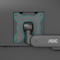Giá Đỡ Màn Hình ARM AOC AM400 Màu Black (Kẹp chữ C và Mount Grommet, 17inch đến 34inch, Tải Trọng 2Kg đến 9Kg)