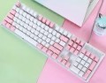 Bàn phím cơ ACER OKW212 White-Pink Blue Switch