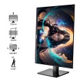 Màn Hình Gaming EDRA 27 inch EGM27F4PR (Full HD, IPS, 240Hz, 0.5ms, 250cd/m2, 99% sRGB, HDMI, Displayport, Chân xoay)