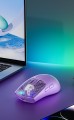 Chuột Gaming Không Dây AULA SC560 Purple (10.000 DPI, 3 chế độ kết nối, Trọng lượng 55g siêu nhẹ, LED RGB)