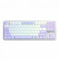 Bàn Phím Cơ Có Dây AULA F87 Trắng Tím Blue Switch (87 phím, Gasket mount, Hotswap)