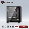 Vỏ case VSP Gaming FA03 (ATX, Chưa bao gồm fan, Max 8 fan)