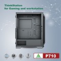 Vỏ case VSP Thinkstation P710 Black (EATX, 1 mặt cường lực có bản lề, Chưa bao gồm Fan, Max 7 fan)