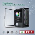 Vỏ case VSP Thinkstation P710 Black (EATX, 1 mặt cường lực có bản lề, Chưa bao gồm Fan, Max 7 fan)