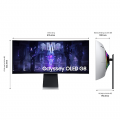 Màn Hình Cong Gaming Samsung Odyssey G8 34 inch LS34BG850SEXXV (Oled, WQHD, 175Hz, 0.03ms)