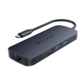 Đầu Chuyển HUB HYPERDRIVE NEXT 8IN1 PORT USB-C HD4004GL (4K 60Hz HDMI, USB-C 10Gbps, 2 x USB-A 10Gbps, SD, MicroSD, Gigabit Ethernet)