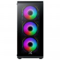 Vỏ case Xigmatek FLY 3GF Black - EN43871 (ATX, 2 mặt cường lực, Sẵn 3 fan RGB, Max 8 fan)