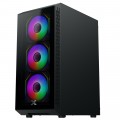 Vỏ case Xigmatek FLY 3GF Black - EN43871 (ATX, 2 mặt cường lực, Sẵn 3 fan RGB, Max 8 fan)