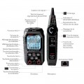 Bộ test cáp mạng tích hợp Đồng hồ vạn năng có POE NOYAFA NF-8509 (Test dây, Dò dây, Đo dây RJ45, Có màn LCD)