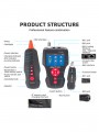 Bộ test cáp mạng đa năng có POE/PING NOYAFA NF-8601 (Test dây, Dò dây, Đo dây RJ45/RJ11/BNC, Màn LCD, Có khe thẻ TF)