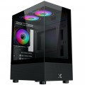 Vỏ case Xigmatek ENDORPHIN M II 3GF Black - EN43888 (m-ATX, Sẵn 3 fan RGB, Max 5 fan, Rad 240)