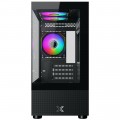 Vỏ case Xigmatek ENDORPHIN M II 3GF Black - EN43888 (m-ATX, Sẵn 3 fan RGB, Max 5 fan, Rad 240)
