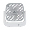 Quạt Mini Để Bàn Không Dây Kisonli F102 White (USB-C, 3 chế độ, Màu Trắng, Kích Thước Lớn)