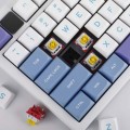 Bàn Phím Cơ Có Dây Vỏ Nhôm LEOBOG Hi75 Xanh Dương - Trắng - Tím Grey Wood V3 Switch (81 phím, USB-C, Gasket mount, Hotswap)
